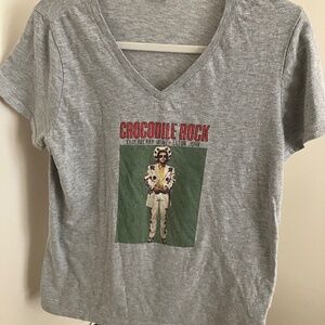 Elton John Graphic T-Shirt, Crocodile Rock, Women’s Size M